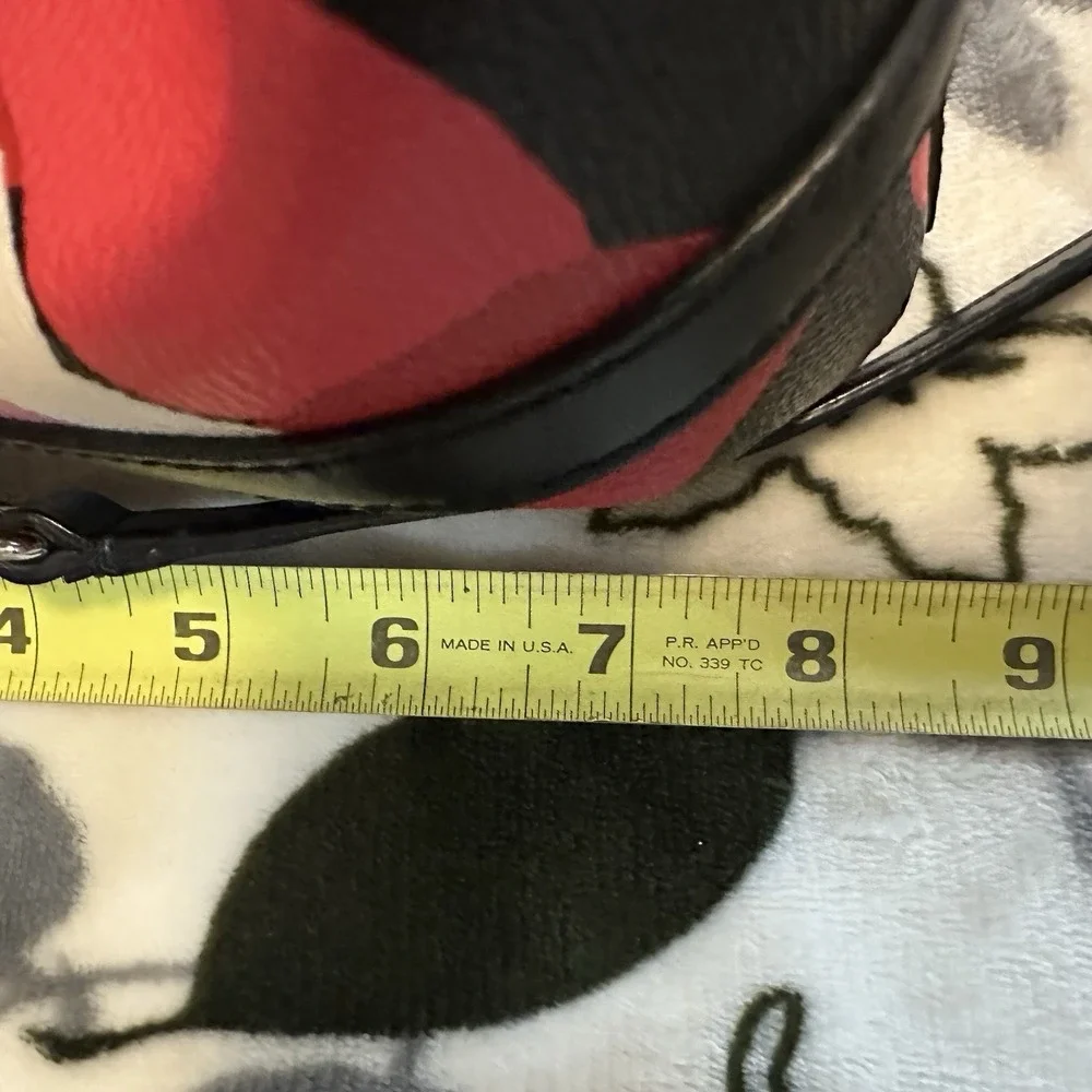 Kate Spade Ellison Avenue Satchel Bag Zip Purse Deco Rose Orient Red Floral EUC - Picture 11 of 12